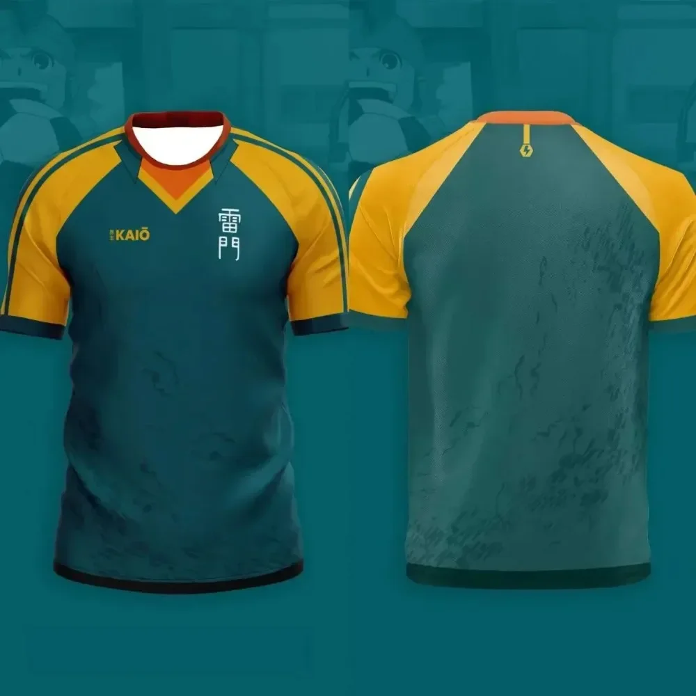 Camiseta de animacional de futebol masculino japonés، camiseta Inazuma أحد عشر كايو، ropa deportiva كاجوال سوبر سيكا سريعة