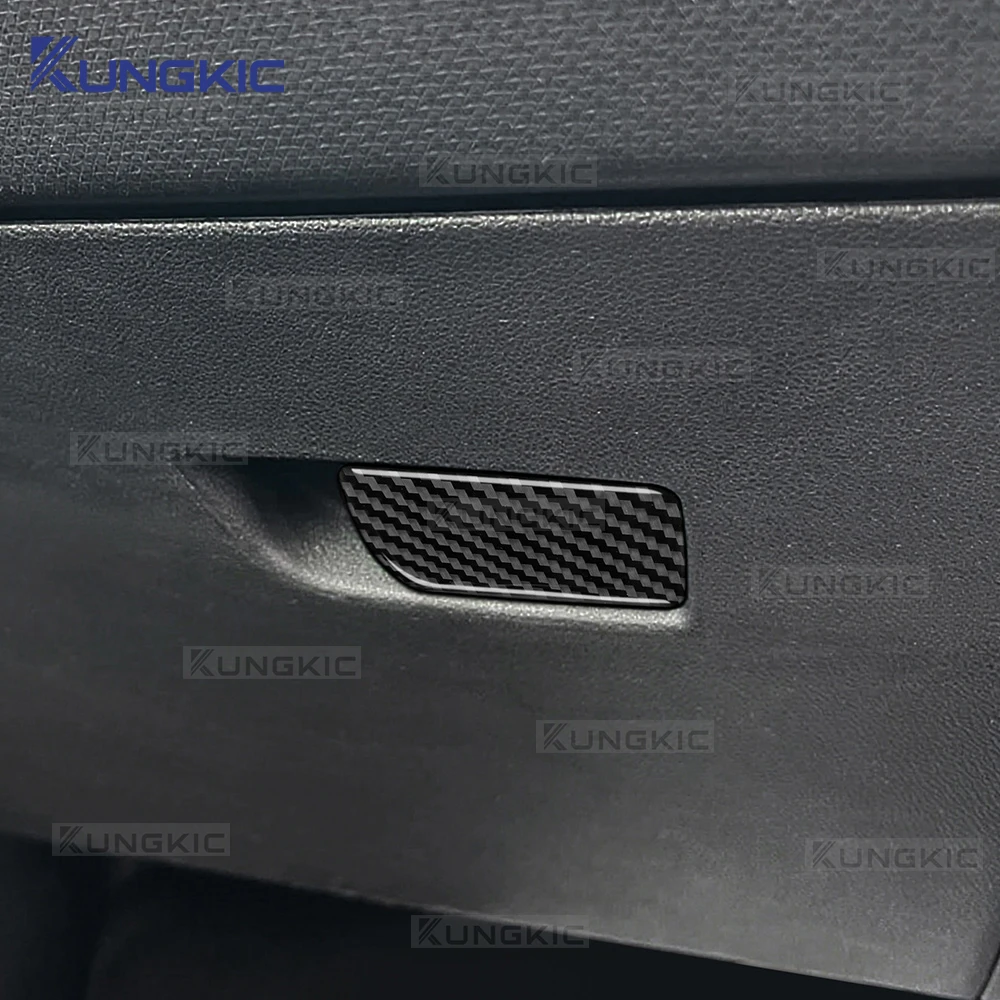Real Soft Carbon Fiber Sticker For Renault Clio 5 MK5 2020 2021 2022 2023 2024 2025 LHD RHD Car Co-pilot Glove Box Interior Trim