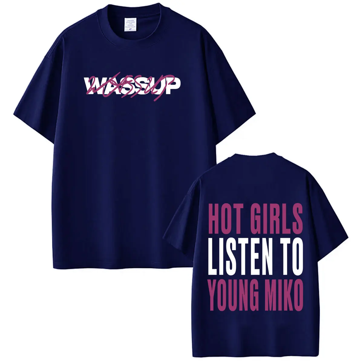 Rapper Young Miko Tour 2026 Bedrucktes T-Shirt für Männer und Frauen Modisches T-Shirt Sommer Baumwolle Kurzarm Lässige Lockere T-Shirts Streetwear – Detail 4