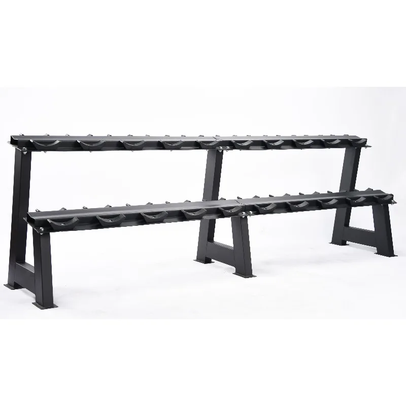 Dumbbell Rack 2-layer Commercial Storage Bracket For Weight Dumbbells High Quality Steel Material For Gym And Fitness Studio Use