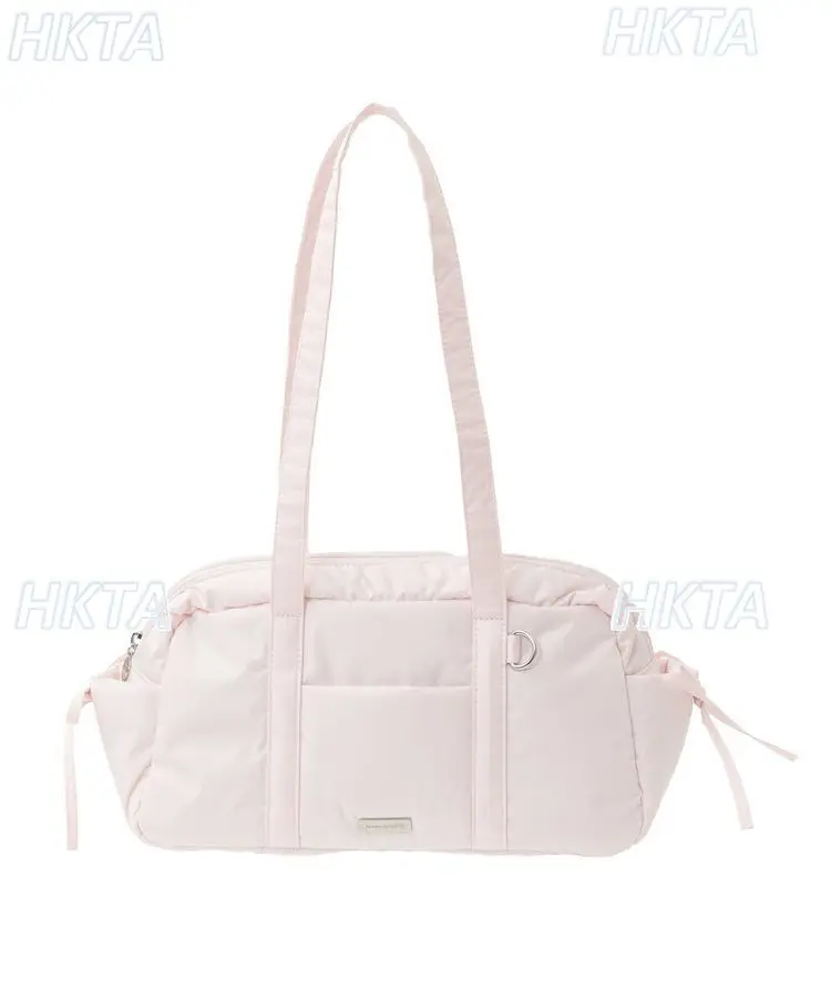 Japanese Winter New Embroidered Bow Fluffy Soft Portable Messenger Bag Sweet Casual Large Capacity White Backpacks Bags Women