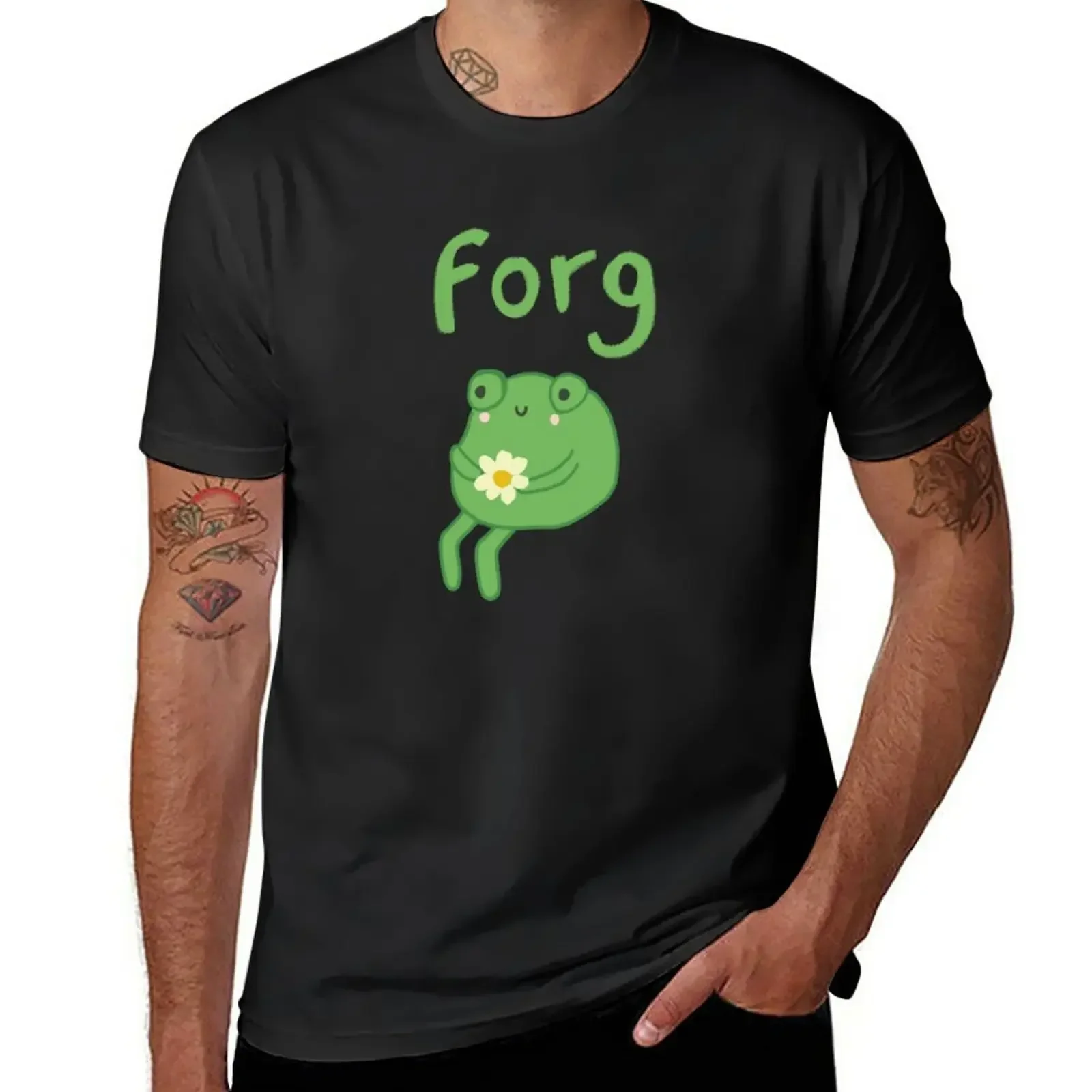 Frog Birthday Cake Meme - Cute Cottagecore Aesthetic Frog - With Frogge Sticker pack - Toad Sitting with Flower Funny Sa T-Shirt