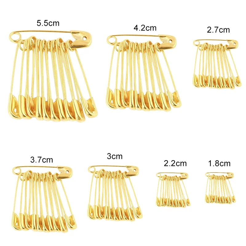 MIUSIE 100 قطعة/المجموعة دبابيس الأمان DIY بها بنفسك أداة الخياطة ملحق الفولاذ المقاوم للصدأ إبرة كبيرة دبوس الأمان بروش صغير الملابس والاكسسوارات #3