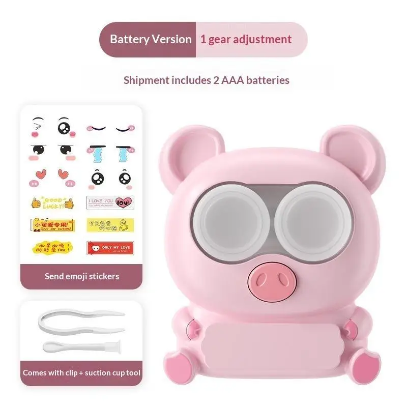 Electric Contact Lenses Cleaner One Button Operation with Removable Case for Daily Lens Wearers〔88〕