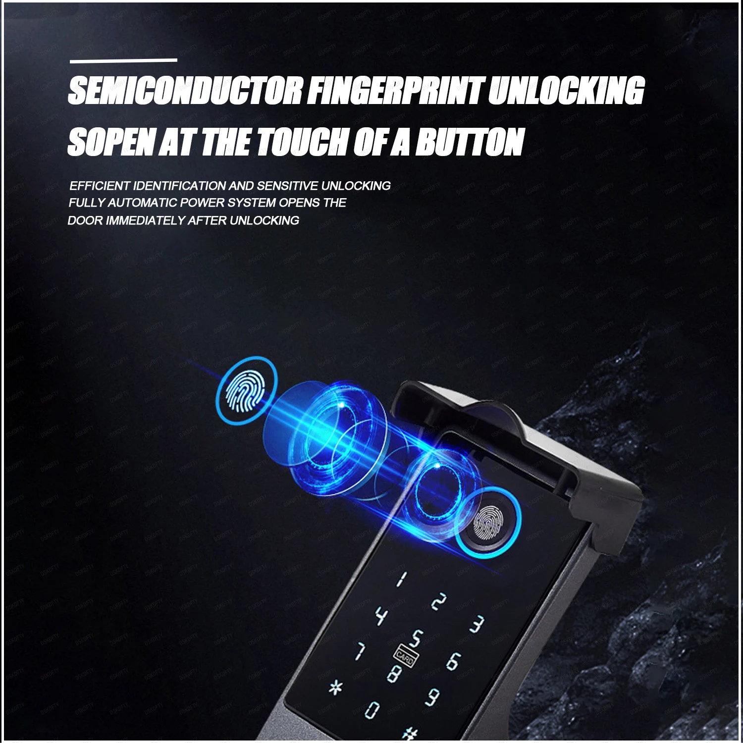 TTLOCK Smart Door Lock Fingerprint Rim Lock Smart Card Digital Code Electronic Door Lock Outdoor Electronic Lock