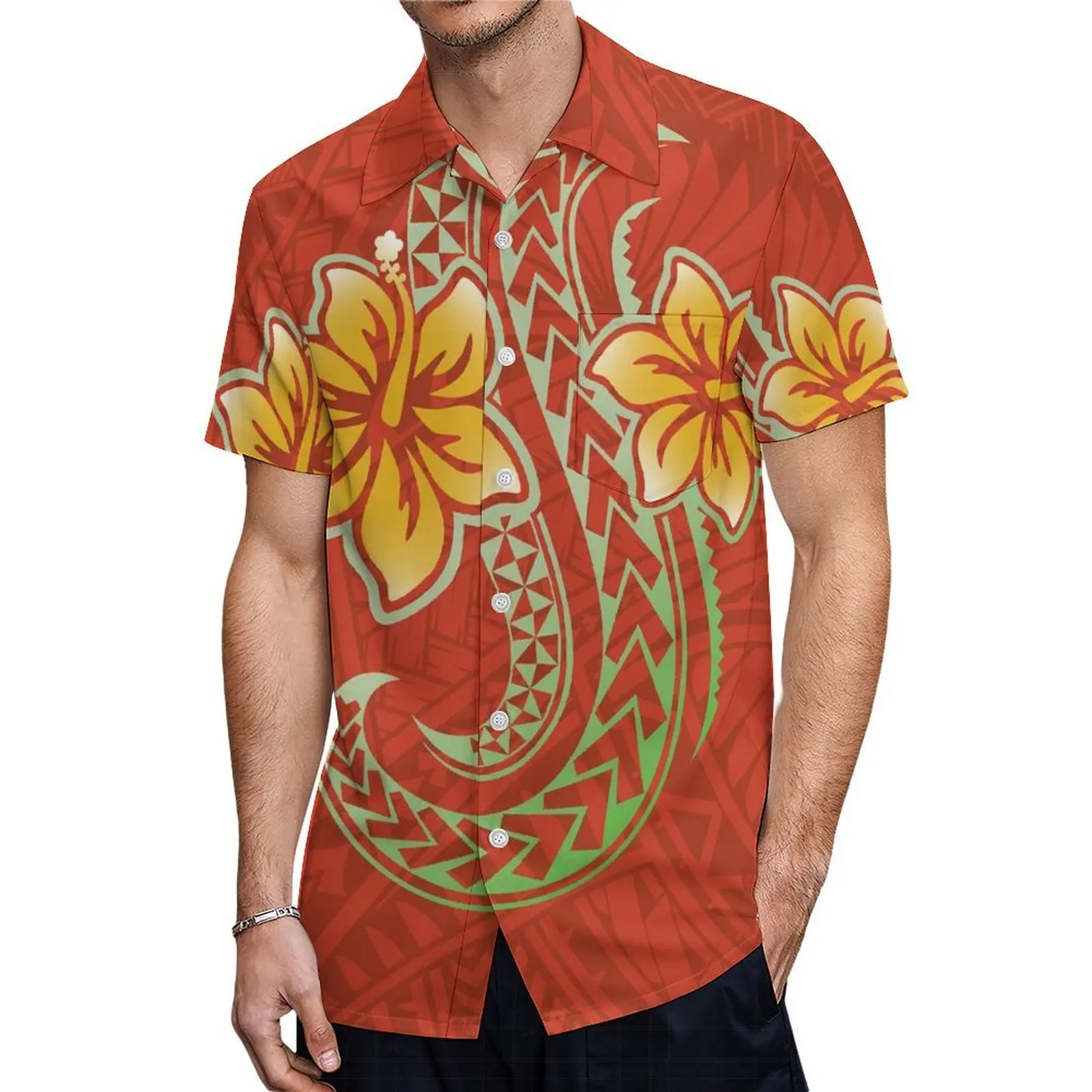 

Polynesian Puletasi Dress Big Size Lady One Shoulder Dress Skirt Set Top and Skirts