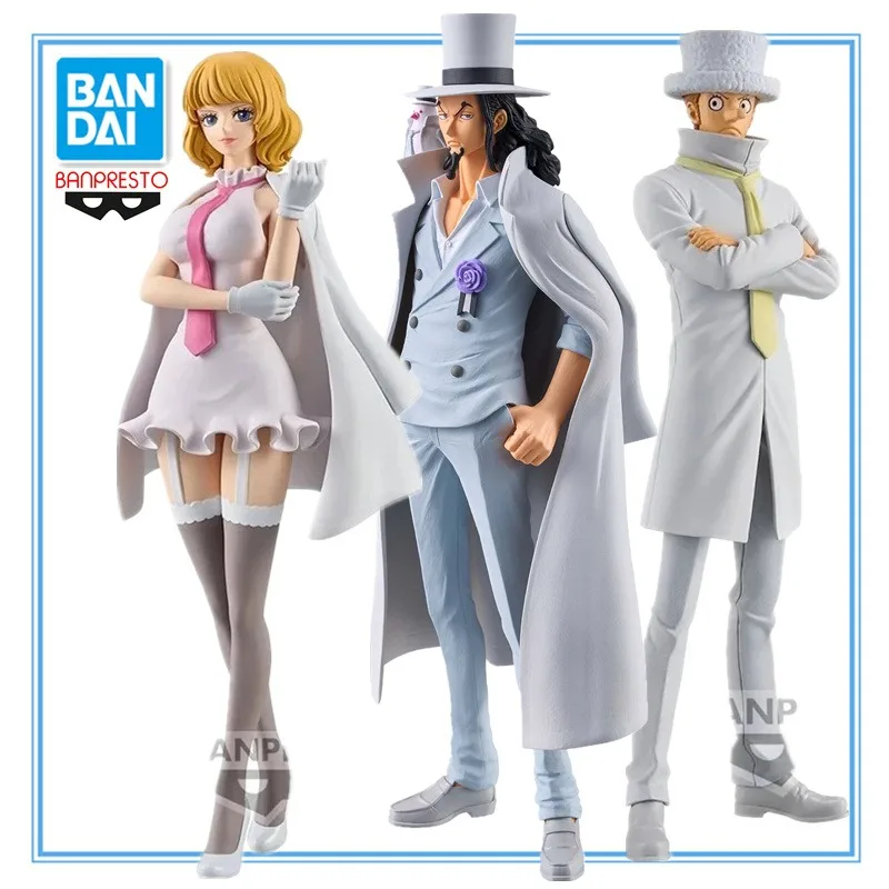 BANPRESTO DXF THE GRANDLINE SERIES EXTRA One Piece CP0 ROB LUCCI Stussy Kaku PVC Anime Action Figures Model Collection Toy