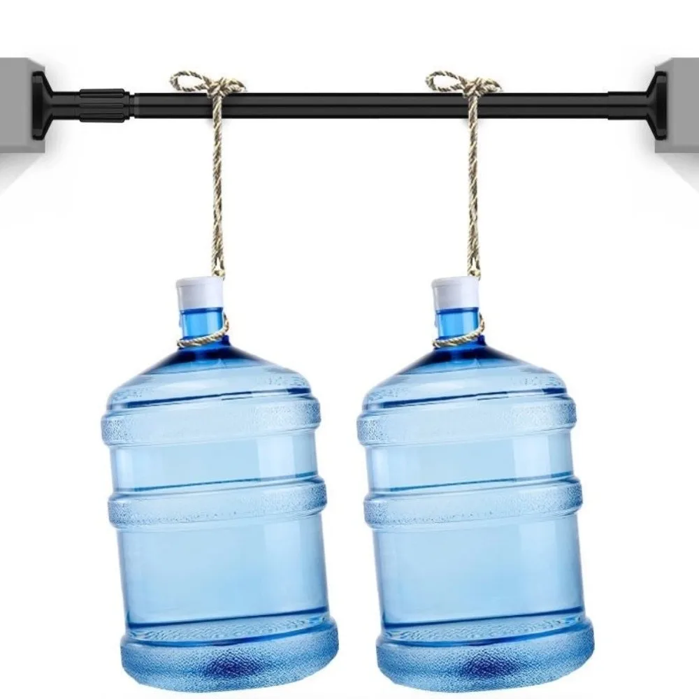 Durable Multipurpose Adjustable Tension Curtain Rod Heavy-Duty No-Drill Towel Rack Stainless Steel Extendable Rod Shower