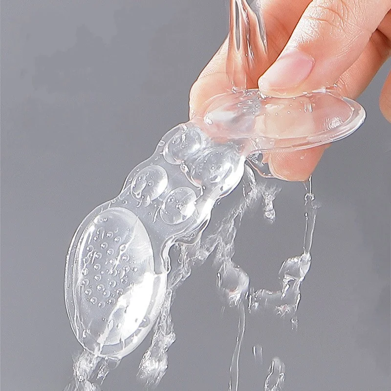 2Pcs Invisible Silicone Gel Women Heel Inserts Protector Foot Feet Care Shoe Insert Pad Insole Cushion Massage Rear Foot Sticker