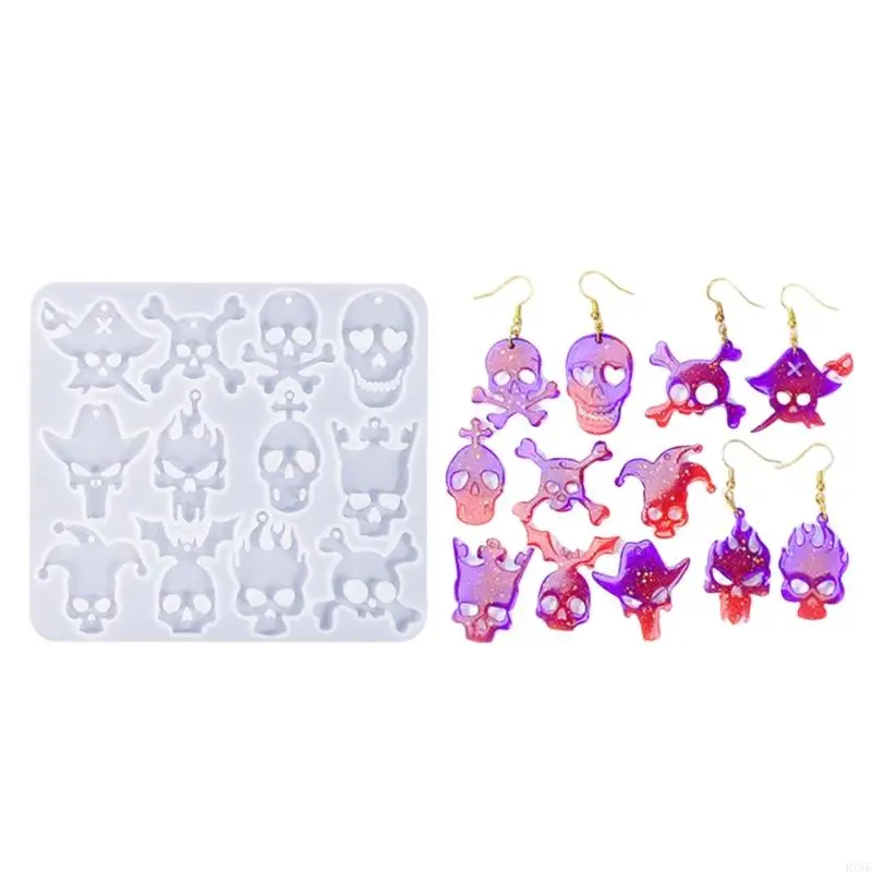 Brincos da cabeça do crânio da HX6F