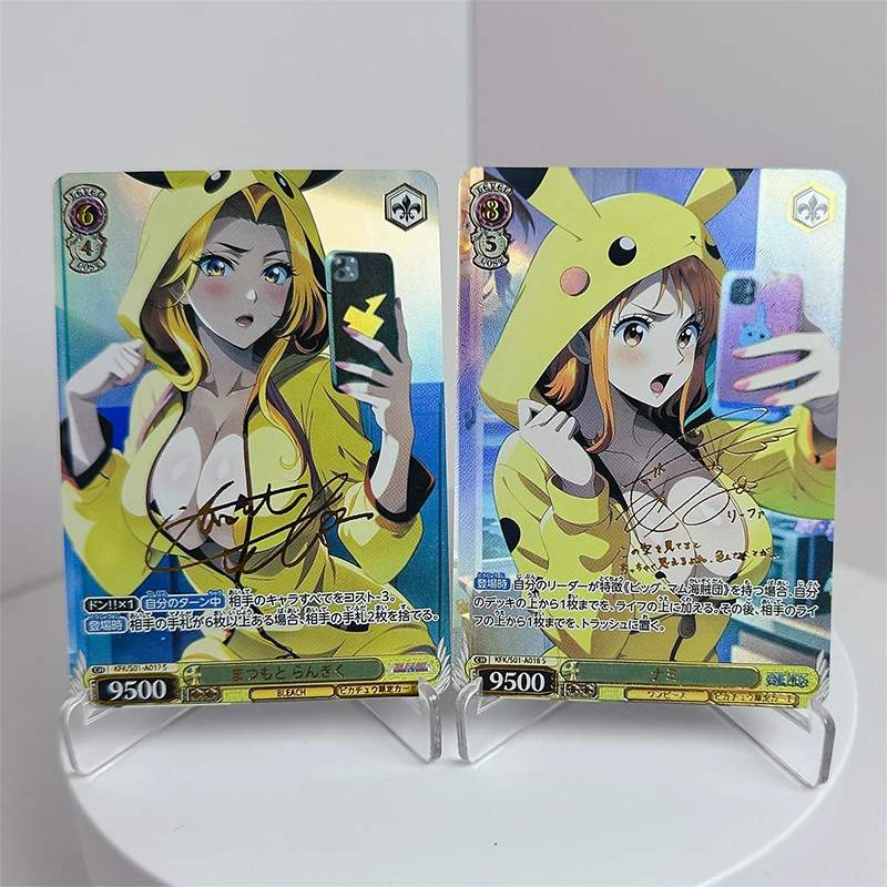 Anime Goddess Story ONE PIECE DIY ACG tabletop battle game Nami Hyuga Hinata Toys for boys Collectible Cards Birthday present