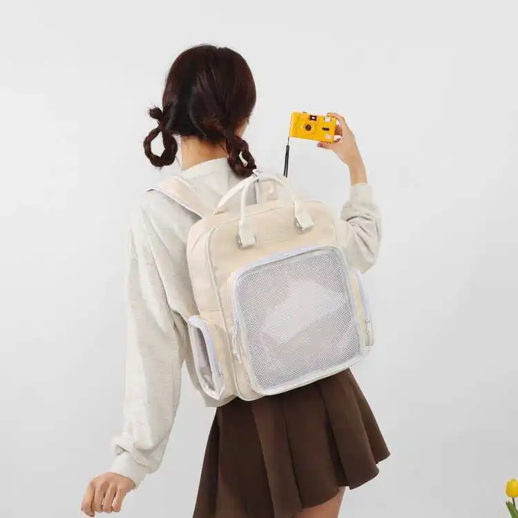 Japanese Cute Kawaii Cartoon Itabag Students Maiden Large Capacity Black Backpack Fashion Women's Handbag