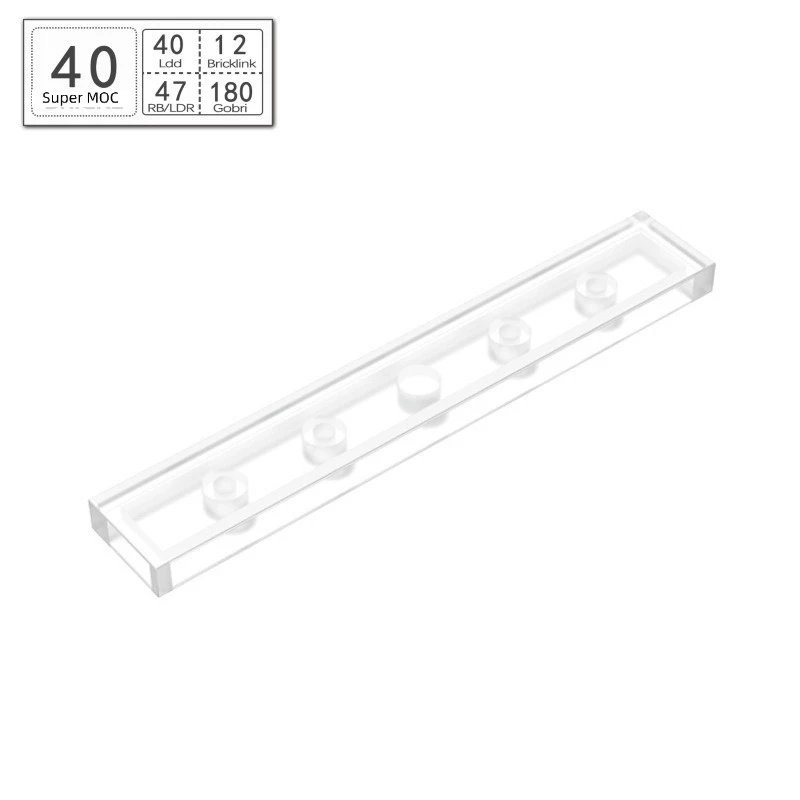 10PCS Moc Accessories Compatible with 6636 63324 75702 Lot Assembles Parts Tile 1x6 Building Block Particle Pieces of Toys Parts