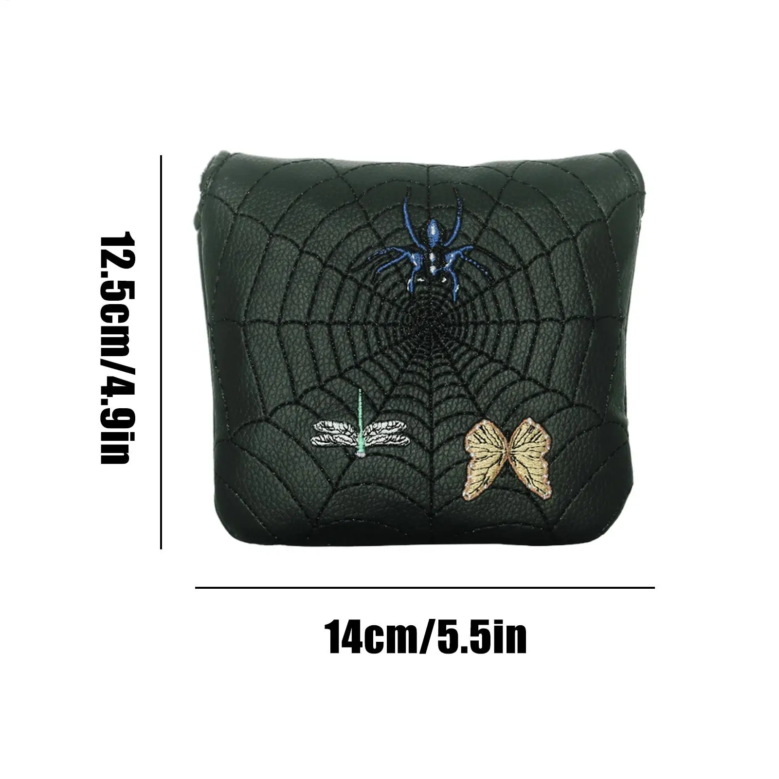 أغطية رأس نادي الغولف المغناطيسي مضحك ثلاثية الأبعاد Spiderweb التطريز نادي الغولف رئيس يغطي للغابات للرجال النساء الشباب المراهقين لاعبي الغولف