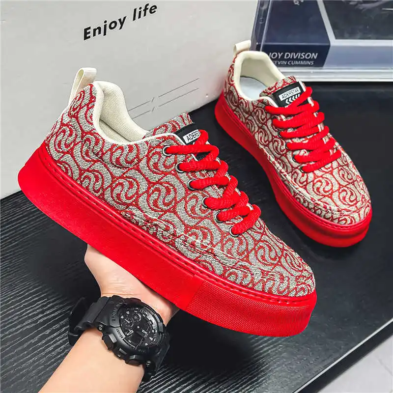 Thick-heeled Perforated Damske Topanky Casual Men Loafers Shoes Fashionable Teenage Sneakers Sports Outside Order Shoses