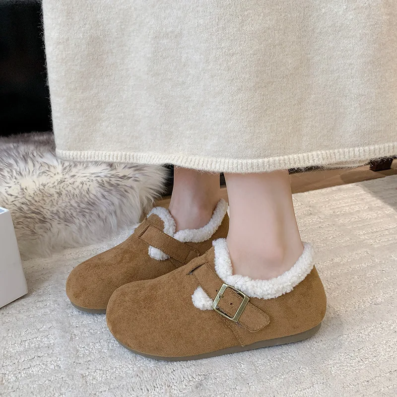 Simple Kids Girls Cotton Shoes Classic Winter Shoes for Children Warm Fashion Trend British Style Versatile BoysCausal FlatShoes