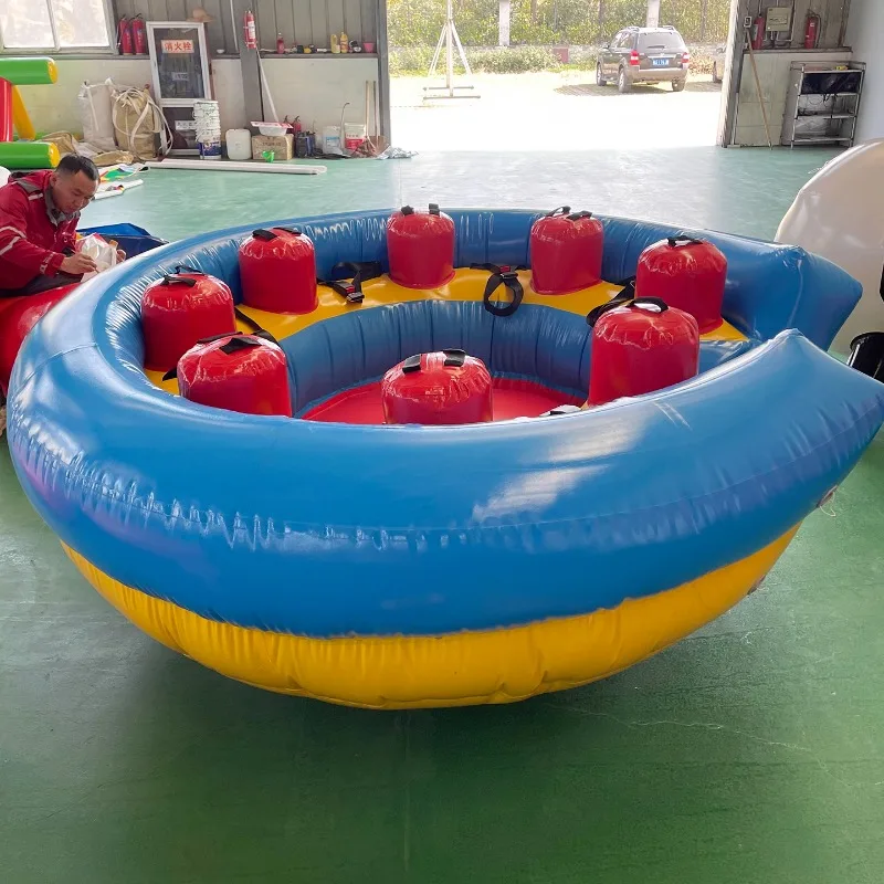 Inflatable children's paradise pirate rocking boat watermelon seesaw pirate chair naughty castle amusement equipment