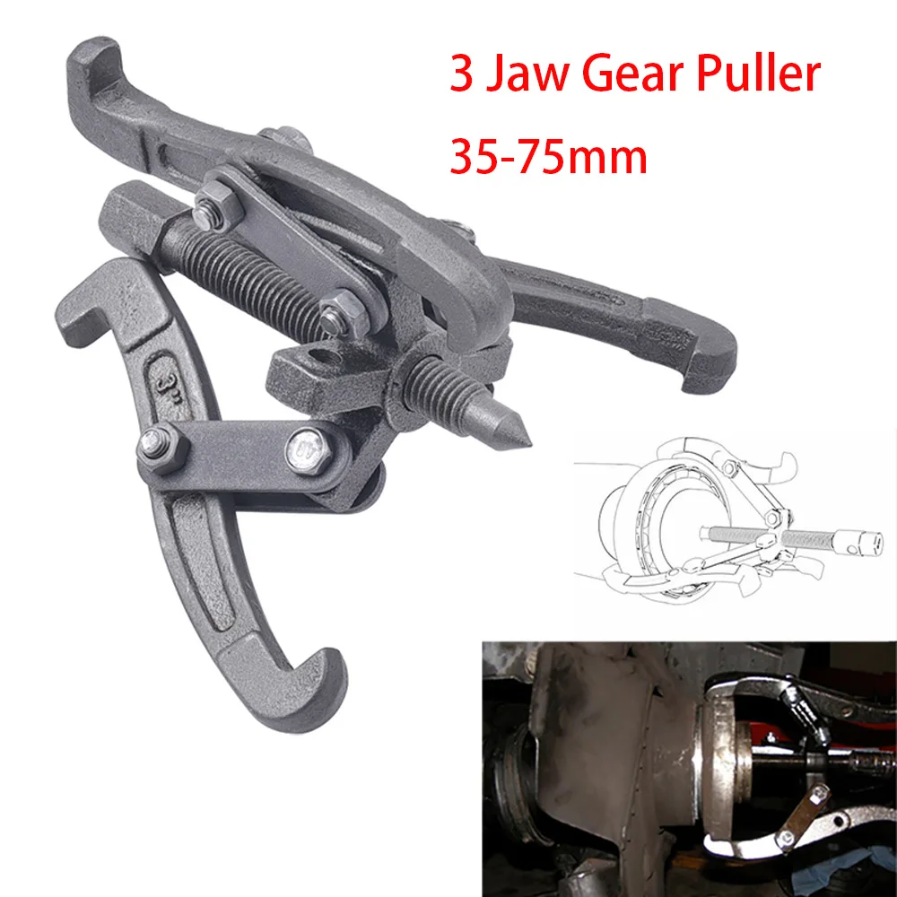 

Multifunctional 3 Jaw 35-75mm Gear Puller Would Grace Any Mechanics Toolbox Gear Hub Bearing Extractors Auto Parts Removal tool