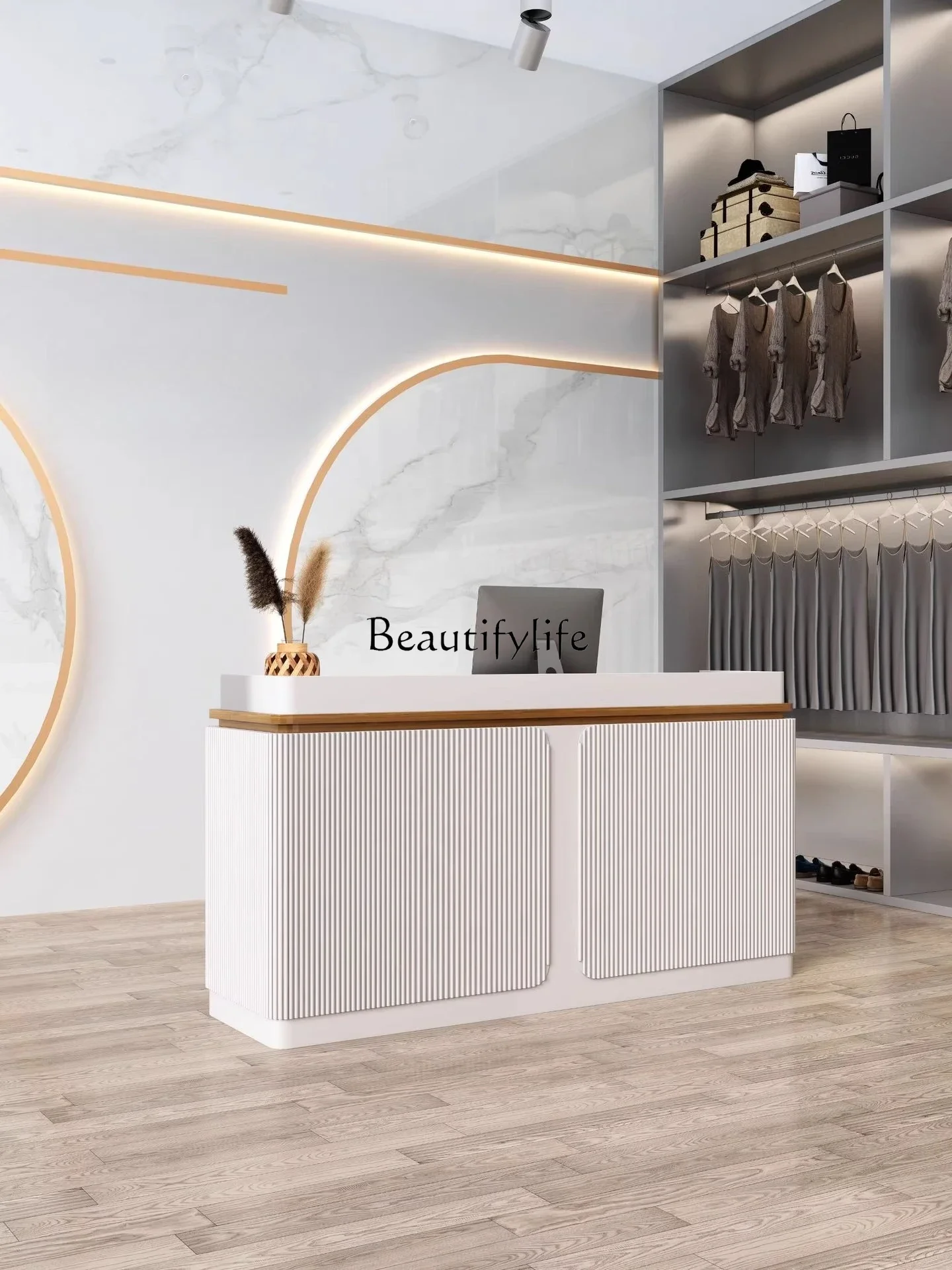 yj21 Beauty salon clothing store company store education and training institution front desk