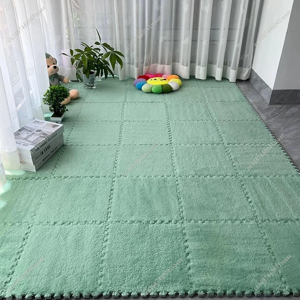 แผ่นรองคลานเด็กแบบนุ่ม ขนาด 30*30*1 ซม. 12 ชิ้น พรมปูพื้นสำหรับเด็ก แผ่นรองกิจกรรมในห้อง แผ่นรองพื้นโฟม EVA สำหรับเด็ก แผ่นรองพื้นแบบจิ๊กซอว์