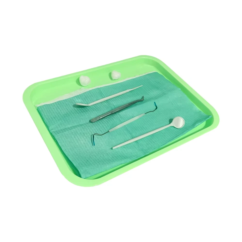 5PCS Dental Lab Storage Box Colourful Plastic Work Tray Nail Art Equipment Container Dentistry Instruments Tool Organizer Plate