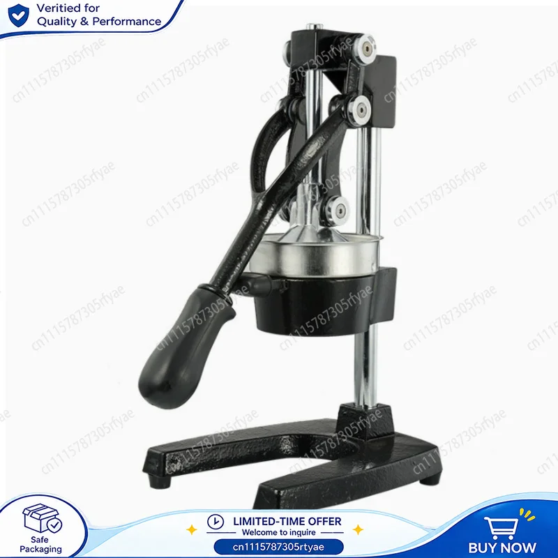 Cast Iron Citrus Juicer, Extra Large Manual Fruit Press, Commercial Hand Squeezer for Lemon Orange Juice, Countertop Tool