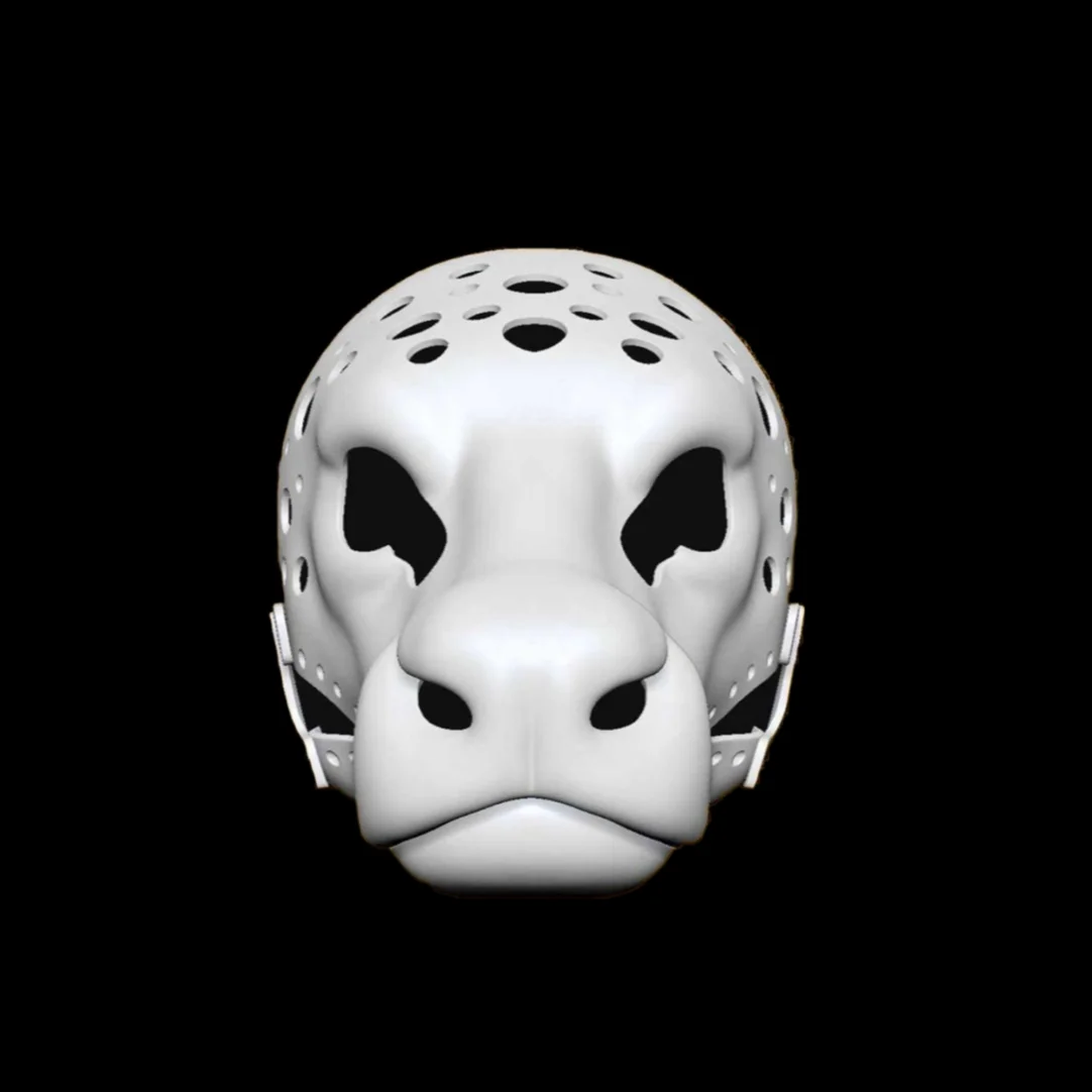 Fursuit American Style Movable jaw Head Base Realistic Buffalo Beast Skull Resin Material Furry Head DIY Cosplay Anime Accessori