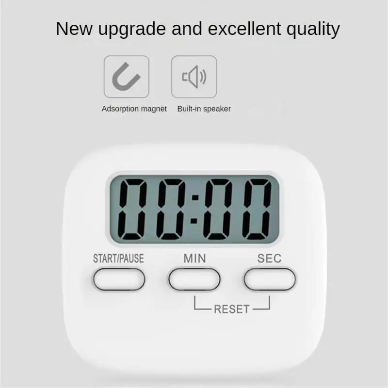 Countdown Timer Not Easy To Break Second Timing Unit Kitchen Baking Magnet Back Home Supplies Digital Display Timer Timer