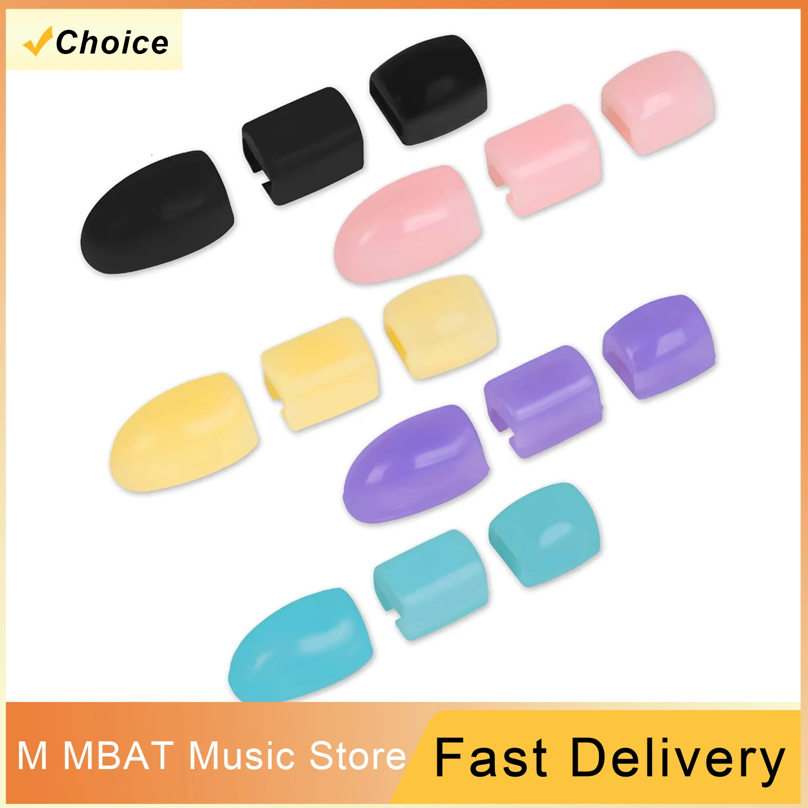  M MBAT Rubber Button Right‑Hand Heightened Key Pad Inlays For Alto Tenor Saxophone Woodwind Instrument Replacement Accessories