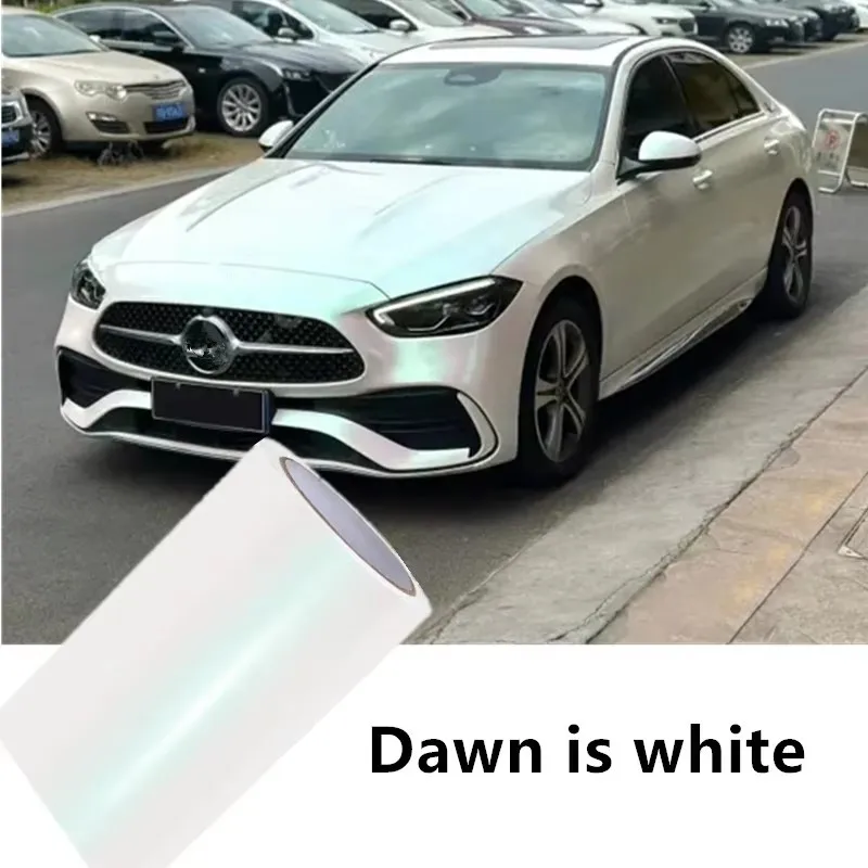 

Matte Metallic Diamond gloss Dawn is white Car Vinyl Wrap film wrapping film bright quality Warren Covering film car