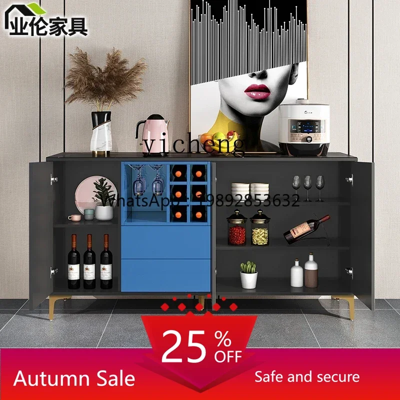

Integrated Home Wall Stone Plate Living Room Tea Locker Light Luxury Sideboard Cabinet
