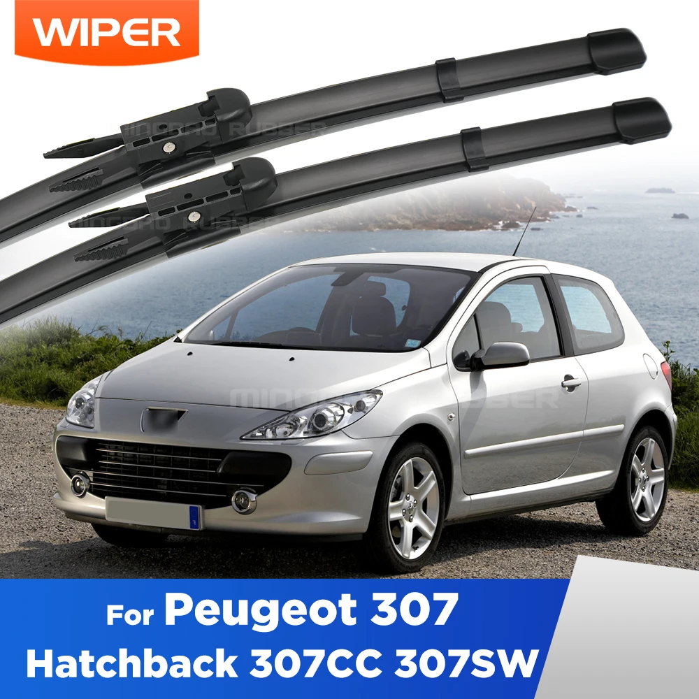 

Quiet & All-Season Front Wiper Blades For Peugeot 307 Hatchback 307CC 307SW CREATROAD Windshield Wipers 28"+26"