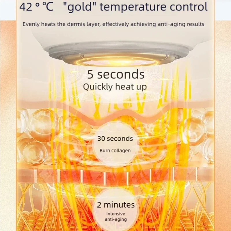 Machine de Lifting du visage EMS, masseur ferme pour la peau du visage à microcourant, 4 clour LED 42 ℃   Outil de dispositif de beauté du visage pour rajeunissement photonique