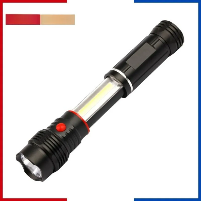 Outdoor Waterproof LED Inspection Light Super Bright Plastic Flashlight Retractable Magnetic Base COB Mobile Work Lamp