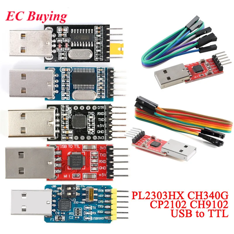 Модуль-pl2303hx-ch340g-ch340-cp2102-ch9102-usb-ttl-преобразователь-последовательного-порта-uart-кабель-для-загрузки-stc-кабель-для-прошивки-обновление-для-arduino