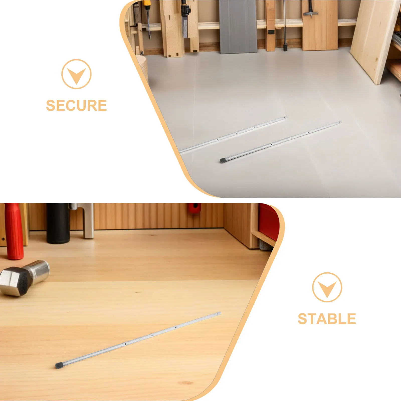 3 قطعة ملحقات طاولة كرة القدم 6 مللي متر قضبان طاولة فووسبالل المعدنية استبدال أقطاب آلة كرة القدم المتينة للمكتب المنزلي #4