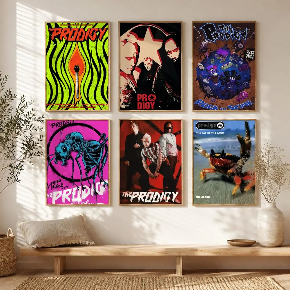 Big Beat Band T-The Prodigy Poster All-match HD Waterproof Self-Adhesive Wall Art Sticker For Home Bedroom