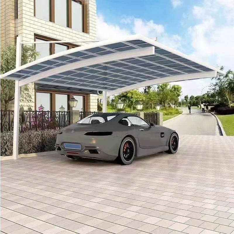 Car Parking Polycarbonate Double Carport Car Canopy Shed / Garage Kit Car Port Set Carport Set / Metal / Aluminium-6*6m