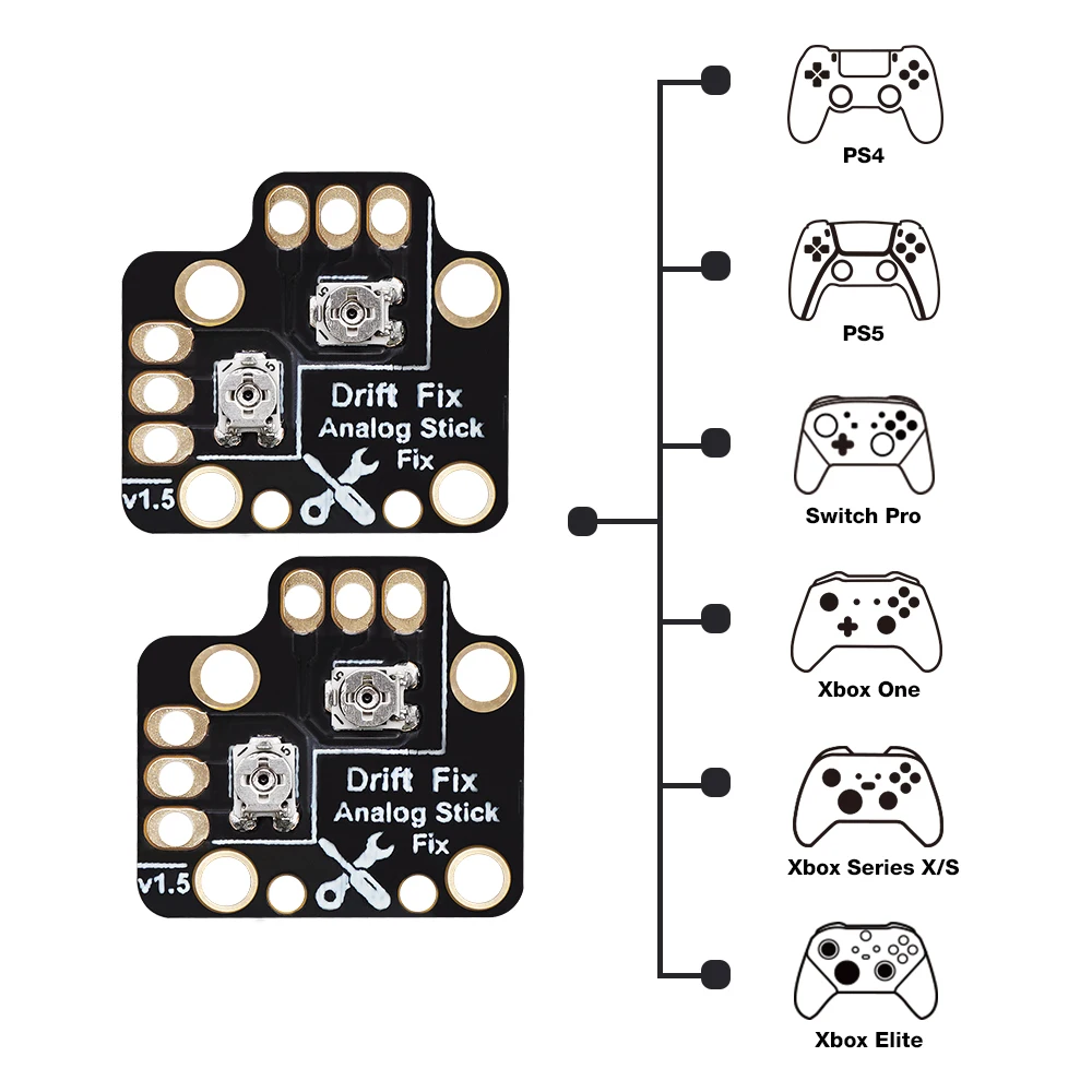 BitFunx A Pair Controller Analog Stick Drift Fix Mod For PS4/XBOX ONE/XBOX Series S/X Game Controller