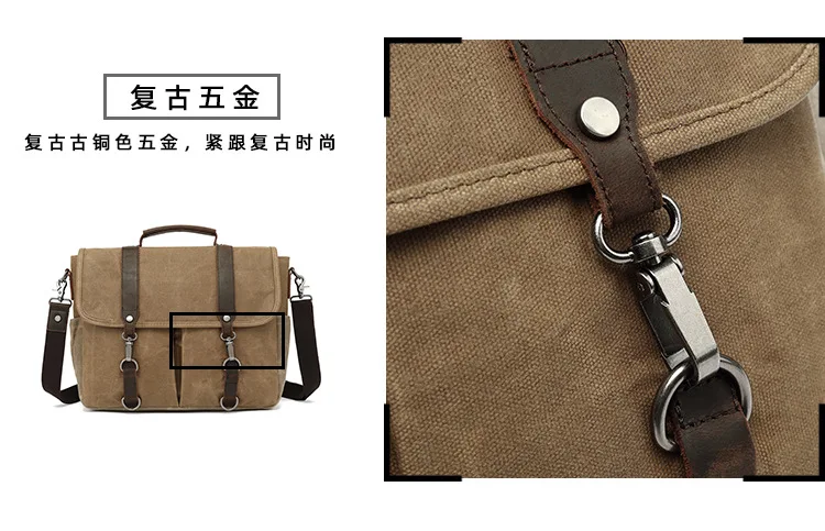 Canvas Rucksack men's and women's casual one-shouldered photography bag