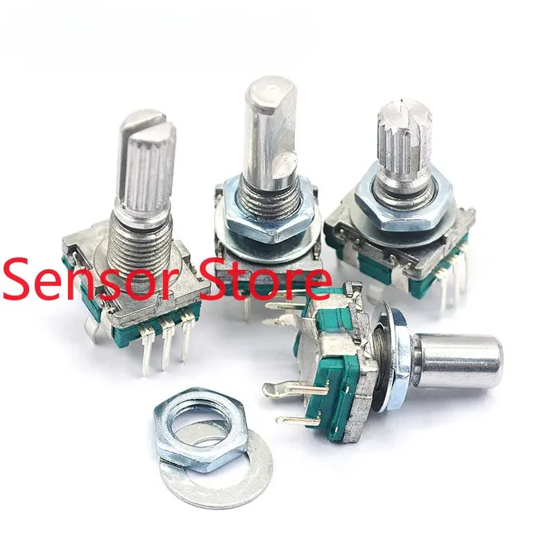 

10PCS EC11 Rotary Encoder Switch With 30 Positioning 15 Pulse 5-pin Digital Potentiometer