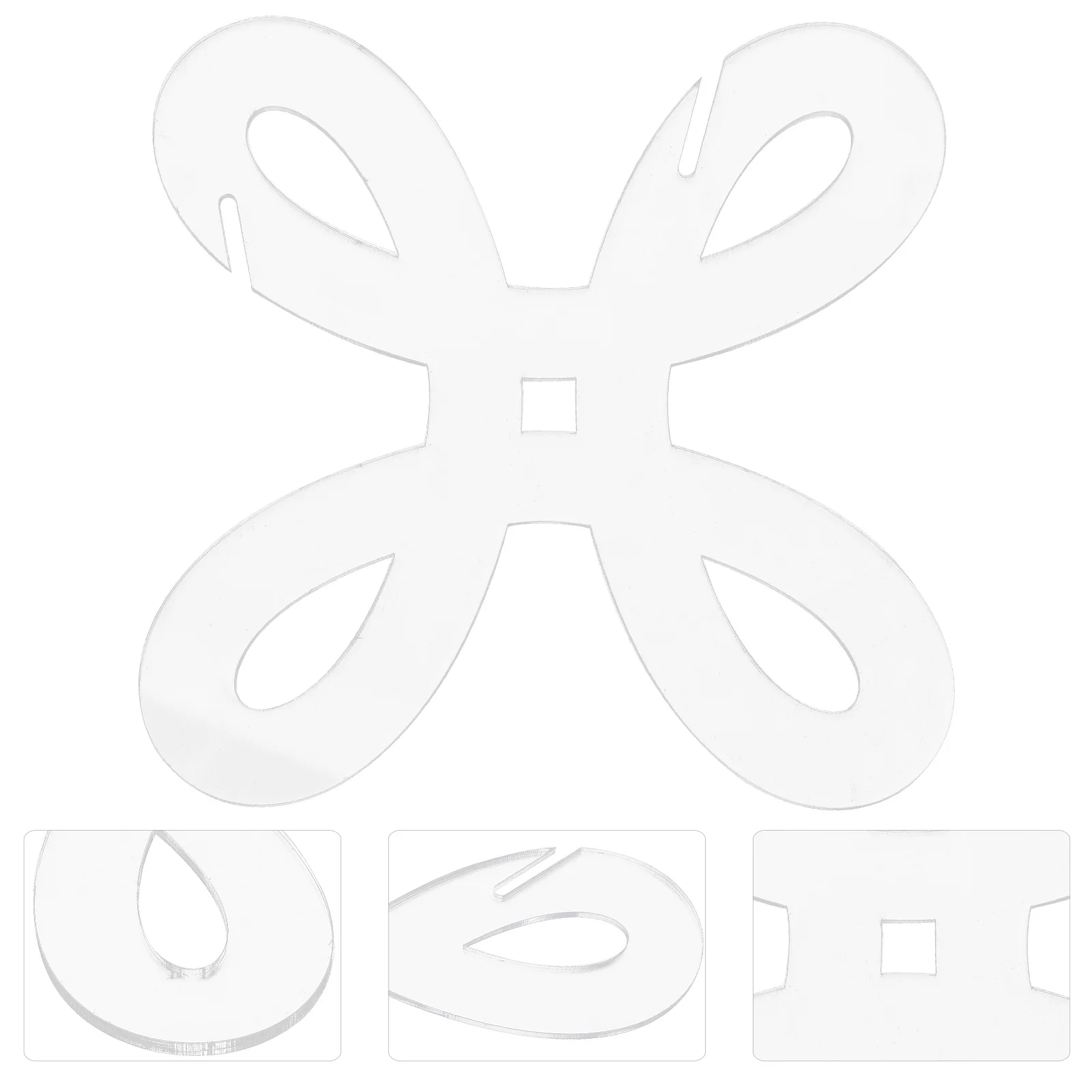 

5Pcs Small Acrylic Bobbins Empty Thread Spools for Sewing Crochet Weaving Clear Organizer Portable Craft Winder Tools