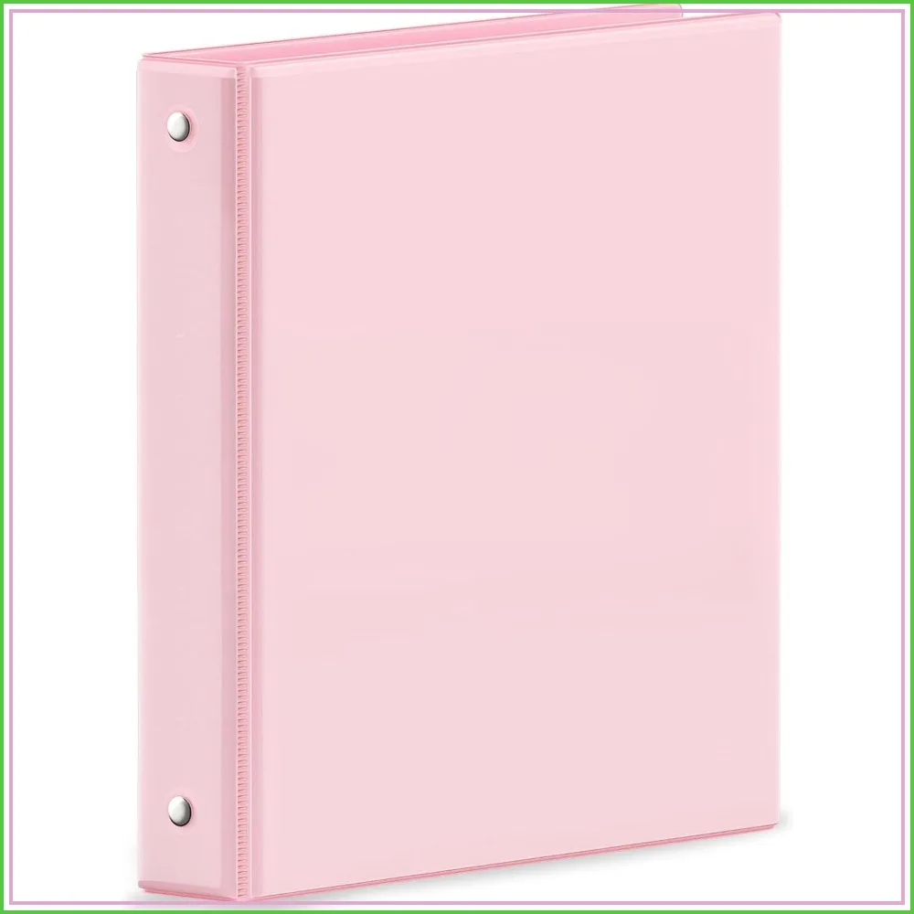 

3 Ring Binder 1 Inch, Holds 175 Sheets, Clear View, Letter Size 8.5x11, School Office Supplies