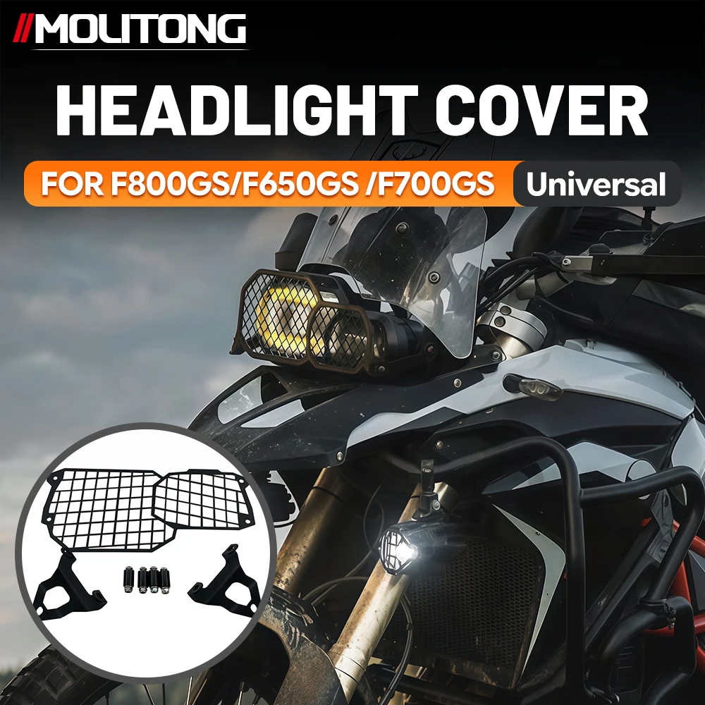 Motorcycle Headlight Guard Grille Protector FOR BMW F800GS F650GS F700GS F800R Head Lamp Protection Cover Stainless Steel