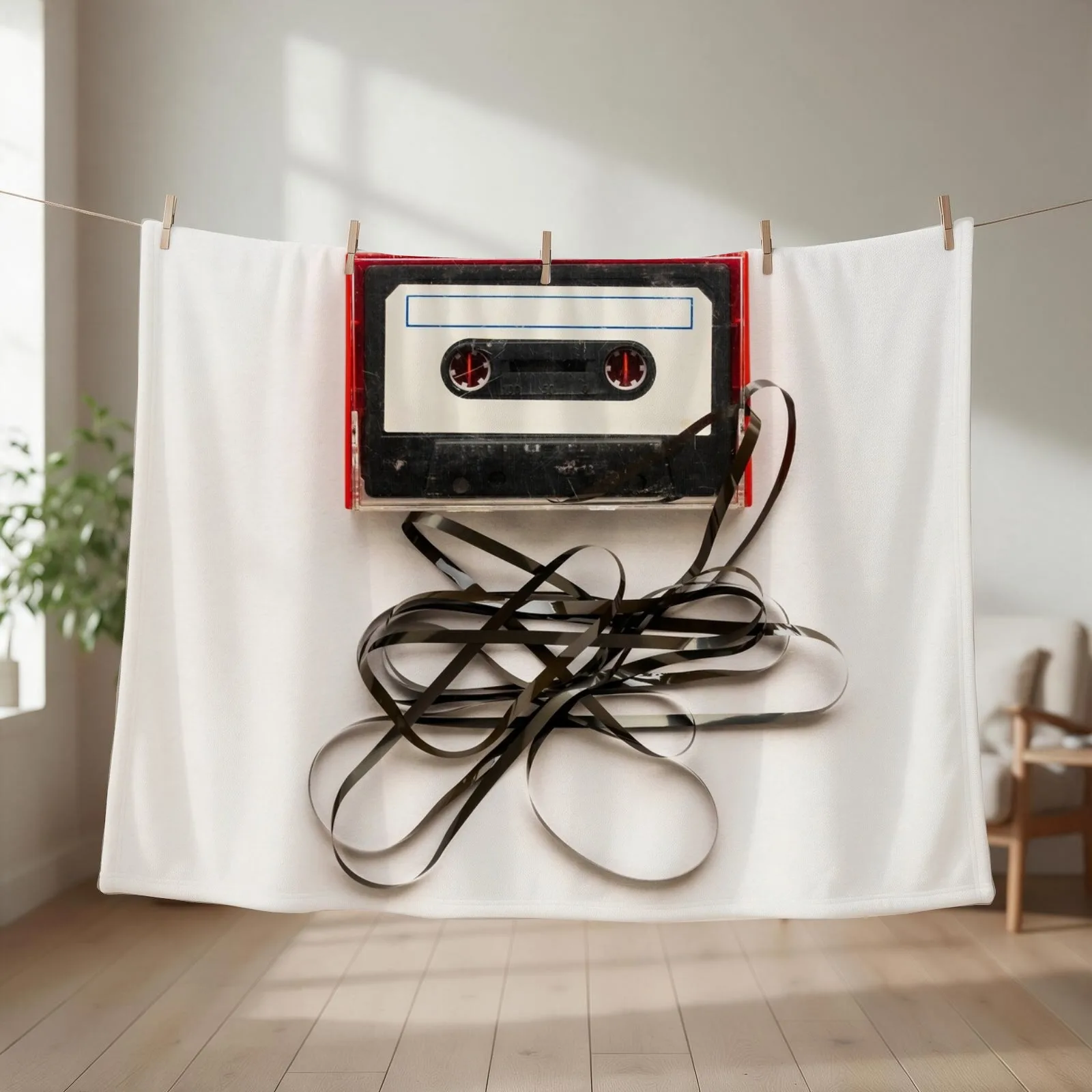 Tangled Cassette Tape Throw Blanket Bed Fashionable Cute Plaid warm winter Sofa Quilt Blankets