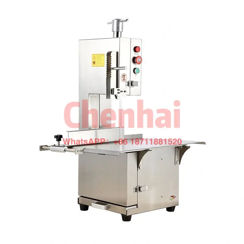 

J210 JG210 On Table Automatic Commercial Butcher Electric Chicken Beef Cow Frozen Bone And Meat Band Saw Cutter Cutting Machine