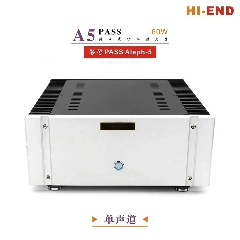 HI-END PASS A5 Mono Pure Class A 60W Power Amplifier Based On Pass Labs Aleph-5 With XLR RCA Input For HIFI Fever Stereo