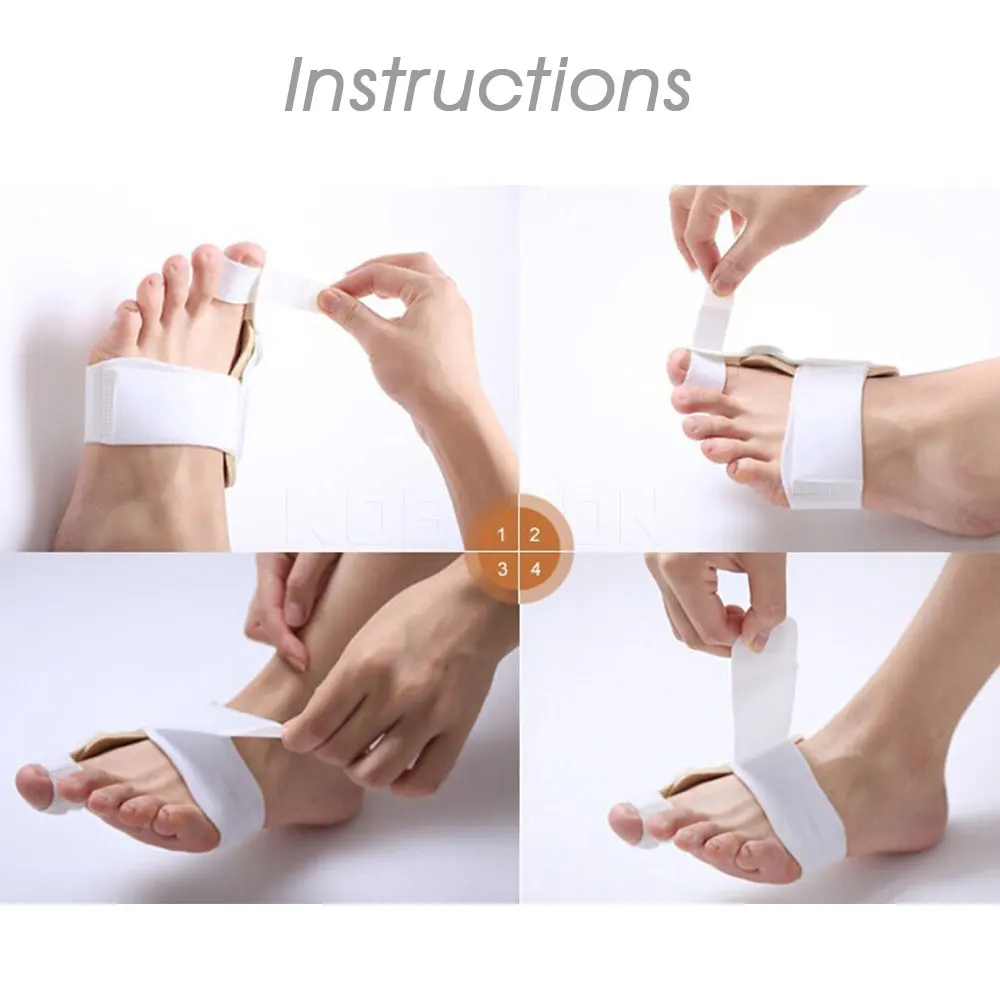 Bunion Corrector Big Toe Separator Foot Pad Straightener Corrector Foot Pain Relief Hallux Valgus Correction Pedicure Foot Care