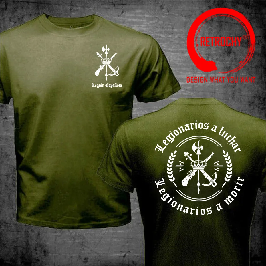 Spain Foreigh Legion Spanish Espanola Tercio Army Military T Shirt Men Summer Cotton Short Sleeve O-Neck Mens T-Shirt New S-5XL