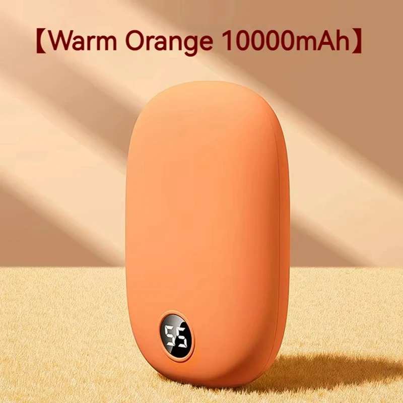 2 In 1 USB Rechargeable Handy Warmers Winter Handheld Warmers Heater Electric Heater Warmer 10000Mah Hand Warmer Power